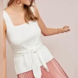 Anthropologie Pilcro Textured Wrap Knit Top